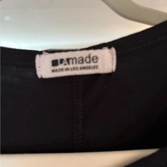 LAmade Black Sleeveless Dress with Ruffle Detail - Picture 2 of 3